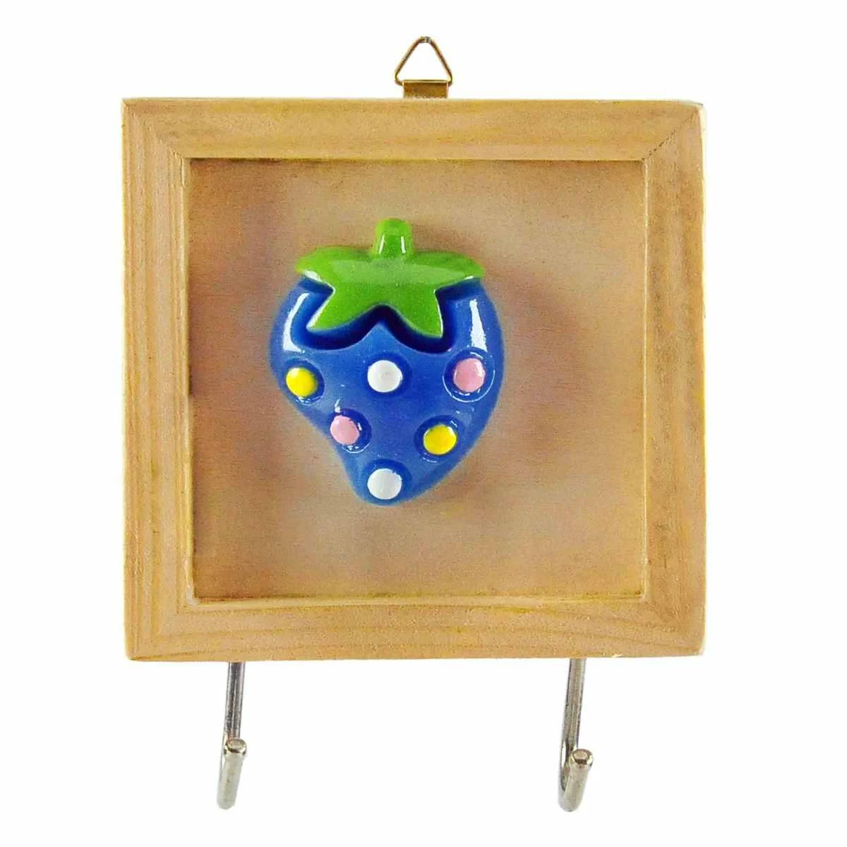 Gancio Parete Appendino Wood Doppio cm.10x10