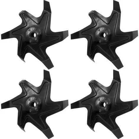 Set di 4 zappette per motozappa 52cc ricambio compatibile lame per motozappa