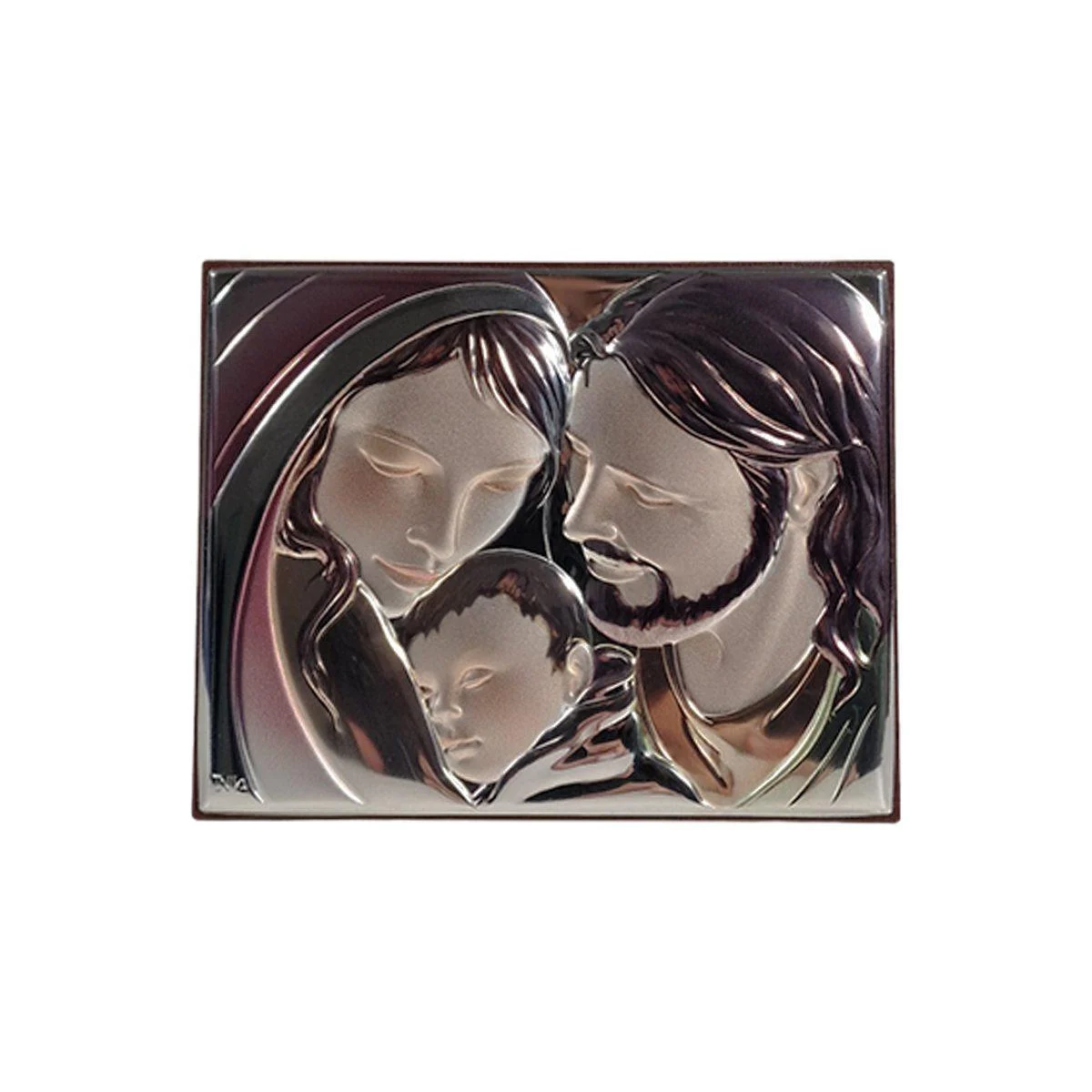 Quadro Argento cm.14x11 Sacra Famiglia