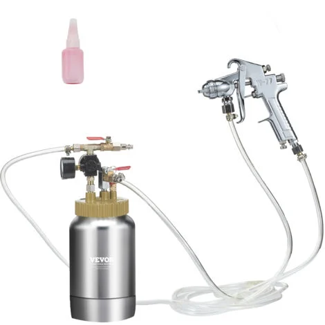 VEVOR Serbatoio Spruzzatore di Vernice Capienza 2L Alimentazione a Pressione Pistola con Ugello 1,8mm Regolabile tra 0-3,1 bar, Spruzzatore per Verniciatura Serbatoio 2L, Serbatoio a Spruzzo Vernice