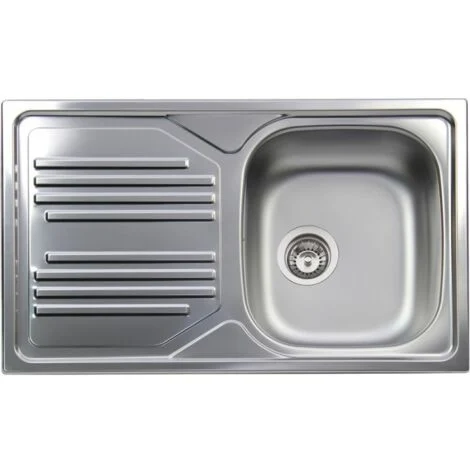 Lavello da incasso in acciaio inox 1 vasca a sinistra dimensioni 86x50 cm tm861irpc apell