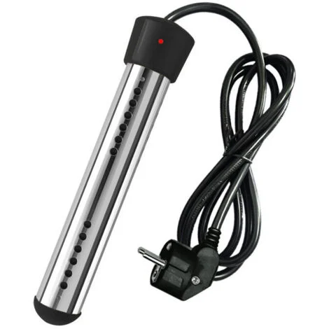 Scaldabagno elettrico da 2500 W con tensione di immersione, scaldabagno per piscina, scaldabagno portatile, adatto per laghetti, secchi，230V（Nero）