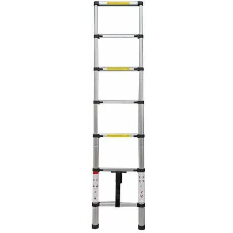 Varan Motors - dlt206b Scala telescopica in alluminio altezza max 2,0 m dotata di 7 gradini