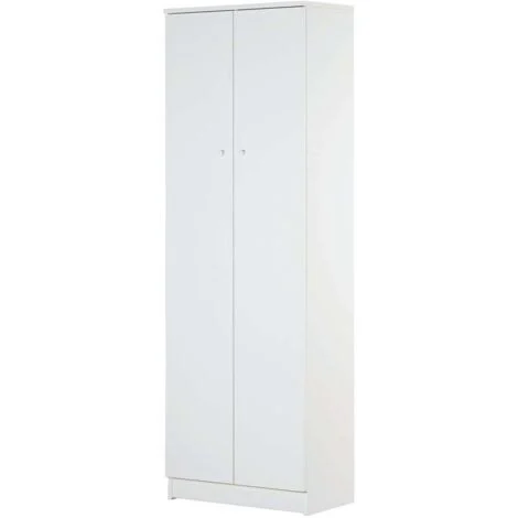 Armadietto 2 ante bianco liscio 182,2x62,1x34,3 cm - sarmog