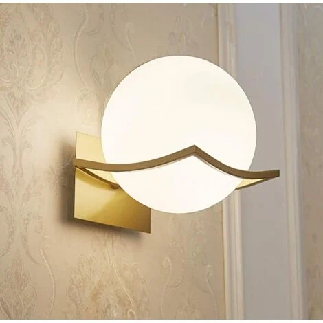 Applique, applique per interni, lampada da parete, applique E27, applique per camera da letto, applique dorata (lampadina non inclusa) Oro