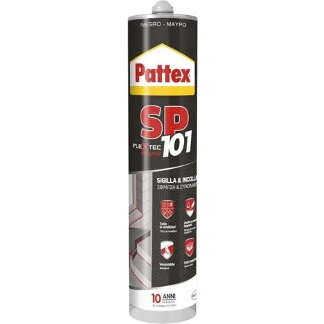 SILICONE SIGILLANTE PATTEX SP 101 TRASPARENTE VERNICIABILE ML.300