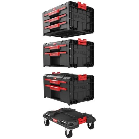 Set di cassetti per officina Qbrick system PRO, 1 set