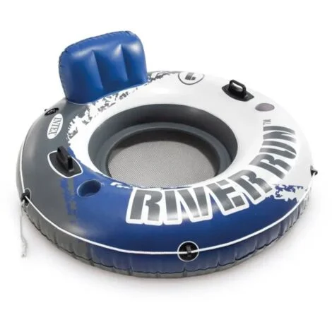 Intex 58825 materassino ciambella gonfiabile con maniglie porta bicchieri e schienale per mare lago piscina