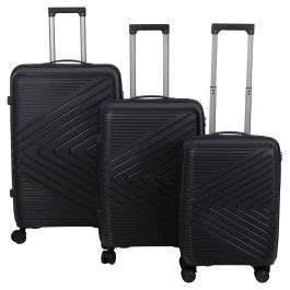 Set 3 valigie, nero, Sibilla Travel