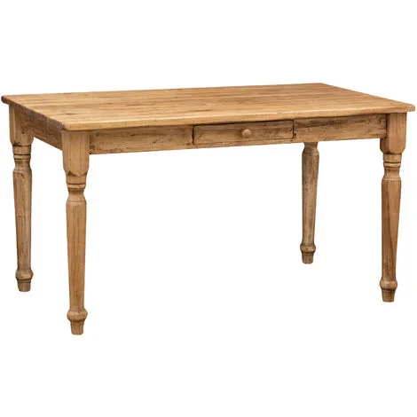Tavolo da cucina con cassetto 140x80 cm Tavolo in legno massello Tavolo soggiorno artigianale