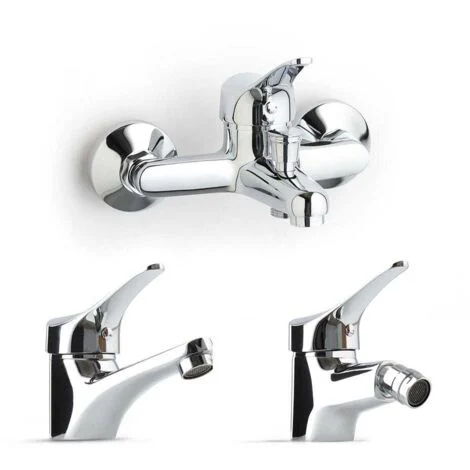 Set Rubinetteria Bagno 3 Pezzi - Lavabo, Bidet, VascaCembra