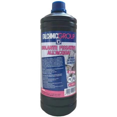 Fissativo isolante acrilico Extra 1 lt ancorante vernici per muri e pareti aggrappante
