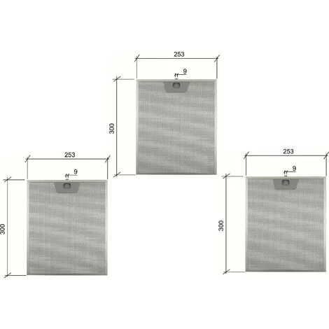 FILTRO CAPPAFABER 133.0017.0544268960 ALLUMINIO 253 X 300 mm3 PZF 204