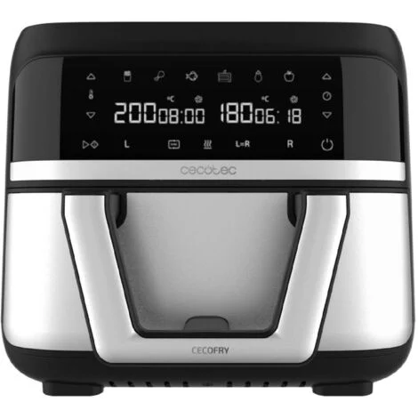 Cecotec Cecofry Dual 9000 Friggitrice ad Aria 9L Doppio Cestello 2850W 80-200°C