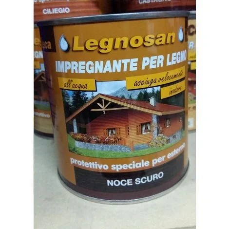 Veleca Legnosan Impregnante Per Legno Pronto All'uso x Esterno Noc.Scuro 750 ML