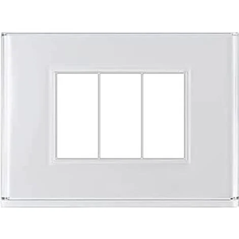 Placca Lite 3Fr Bianca Dom-E ( BEGHELLI cod. 81151 )