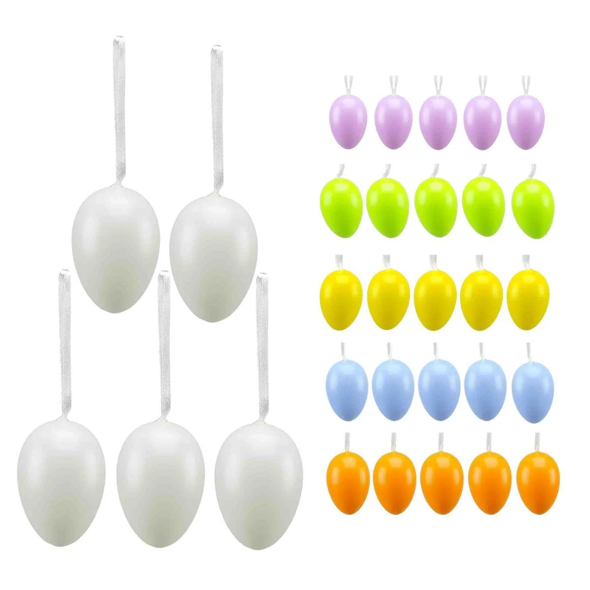 Uova PVC cm.6 Color Set pz.5 6 Colori Assortiti