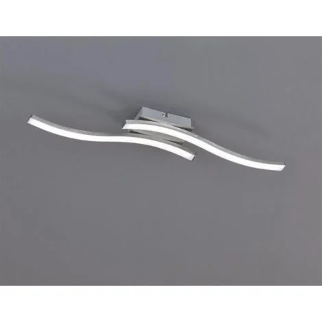 Plafoniera moderna ROUTE LED 5W 3000K argento 56cm
