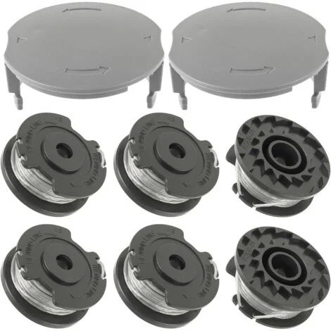 Bobine F016800569/F016800385, lunghezza 4 m Ø 1,6 mm per tagliabordi a batteria Bosch EasyGrassCut 23/26/18/18-230/18-260/18-26 e copribobina F016F05320 (6 bobine + 2 copribobine)
