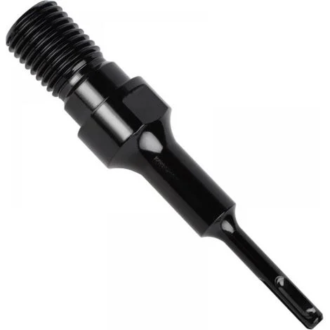 Adattatore SDS PLUS da 1 1/4" UNC per punte da trapano a corona – Acciaio resistente – Lunghezza 19 cm – Compatibile con trapani a percussione