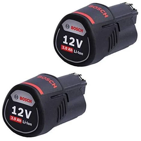 Bosch Accessori - Batteria 12V Li-Ion GBA 3,0 Ah, 2 pezzi 1600A00X7D
