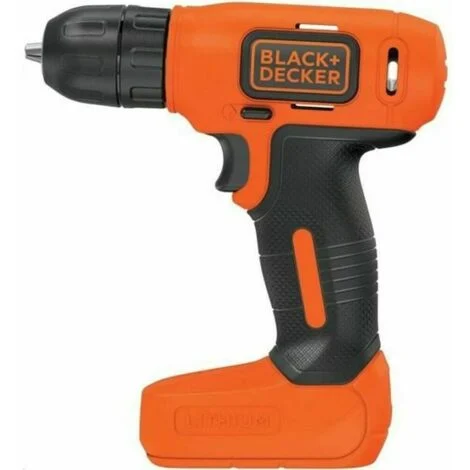 trapano avvitatore a batteria black+decker "bdcd8-qw" 7,2v 1,5ah