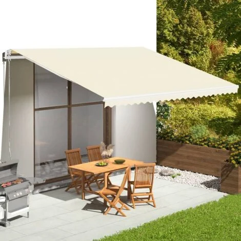 Furniture Limited - Tessuto di Ricambio per Tenda da Sole Crema