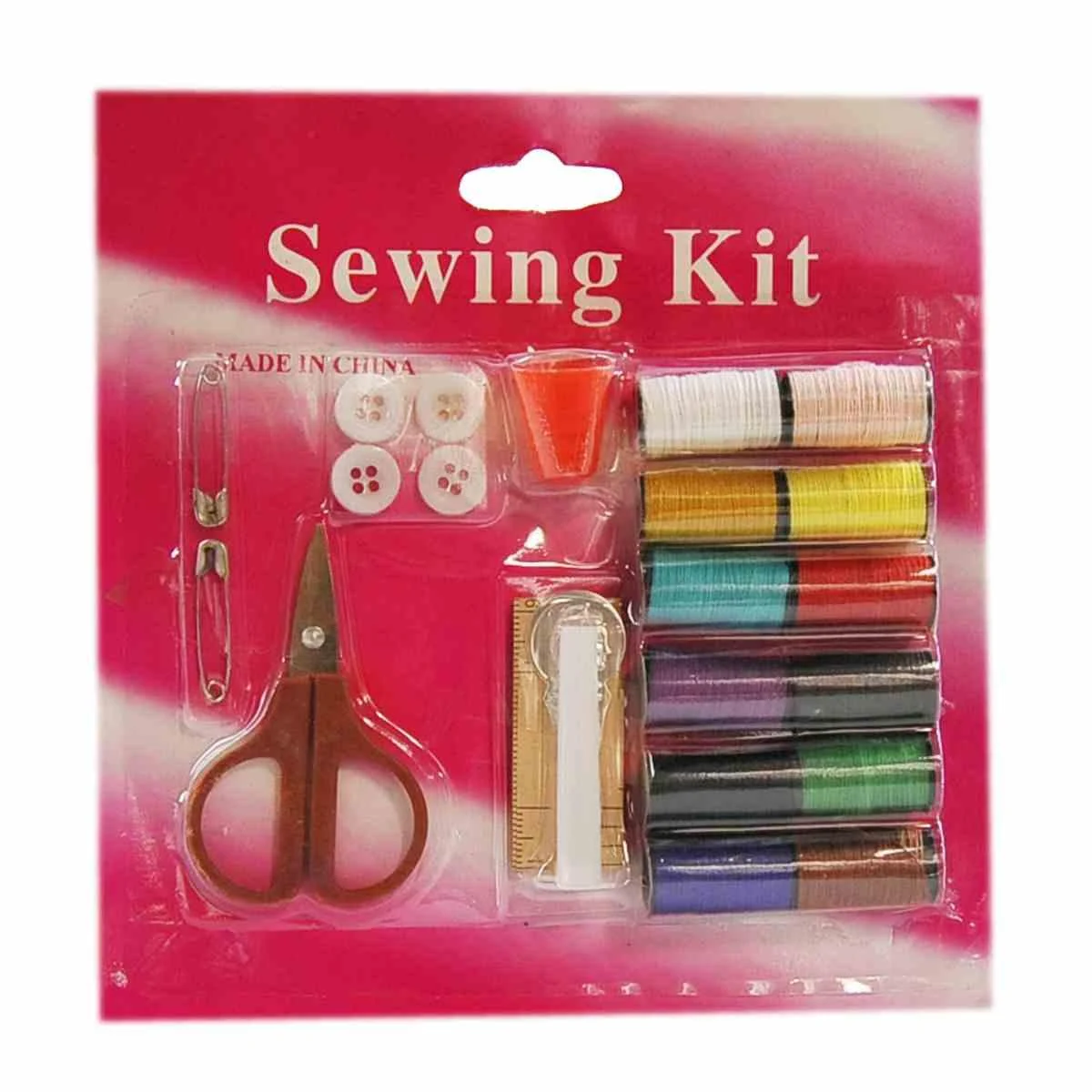 Set Cucito da Viaggio con Spilli e Forbici