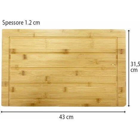 Asse di lavaggio in legno di bambù per lavatoio in resina da 50 cm