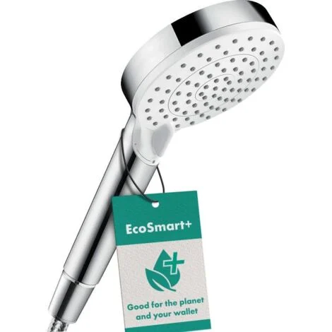 Hansgrohe Crometta - Doccetta a mano Vario 100, Green 6 l/min, 2 getti, cromata 26336400