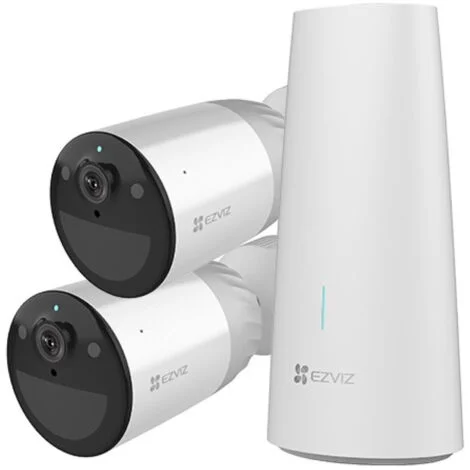 KIT DI 2 TELECAMERE SORVEGLIANZA + BASE WLAN (BC1-B2)