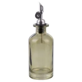 Oliera ampolla 350 ml in vetro e dosatore in acciaio inox, SìChef