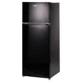 Frigorifero con freezer 240L doppia porta 55x55x143 cm, nero, Kooper