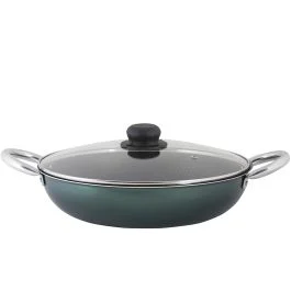Tegame con coperchio Ø28 cm in alluminio, Selva Line