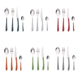Set 24 posate in acciaio inox, Louvre