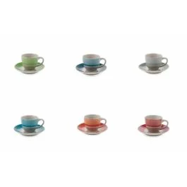 California Set 6 tazzine caffè con piattino