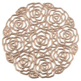 Set 6 sottobicchieri rose, Gold