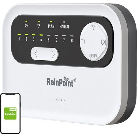 Centralina di controllo per irrigazione RainPoint WiFi a 8 zone