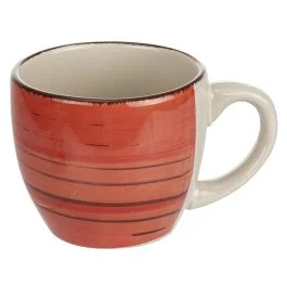 Tazzina caffè 90 ml rosso, Lipari