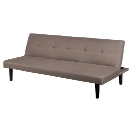 Divano letto 2 posti 166x77x65,5 cm, grigio chiaro, Sibilla