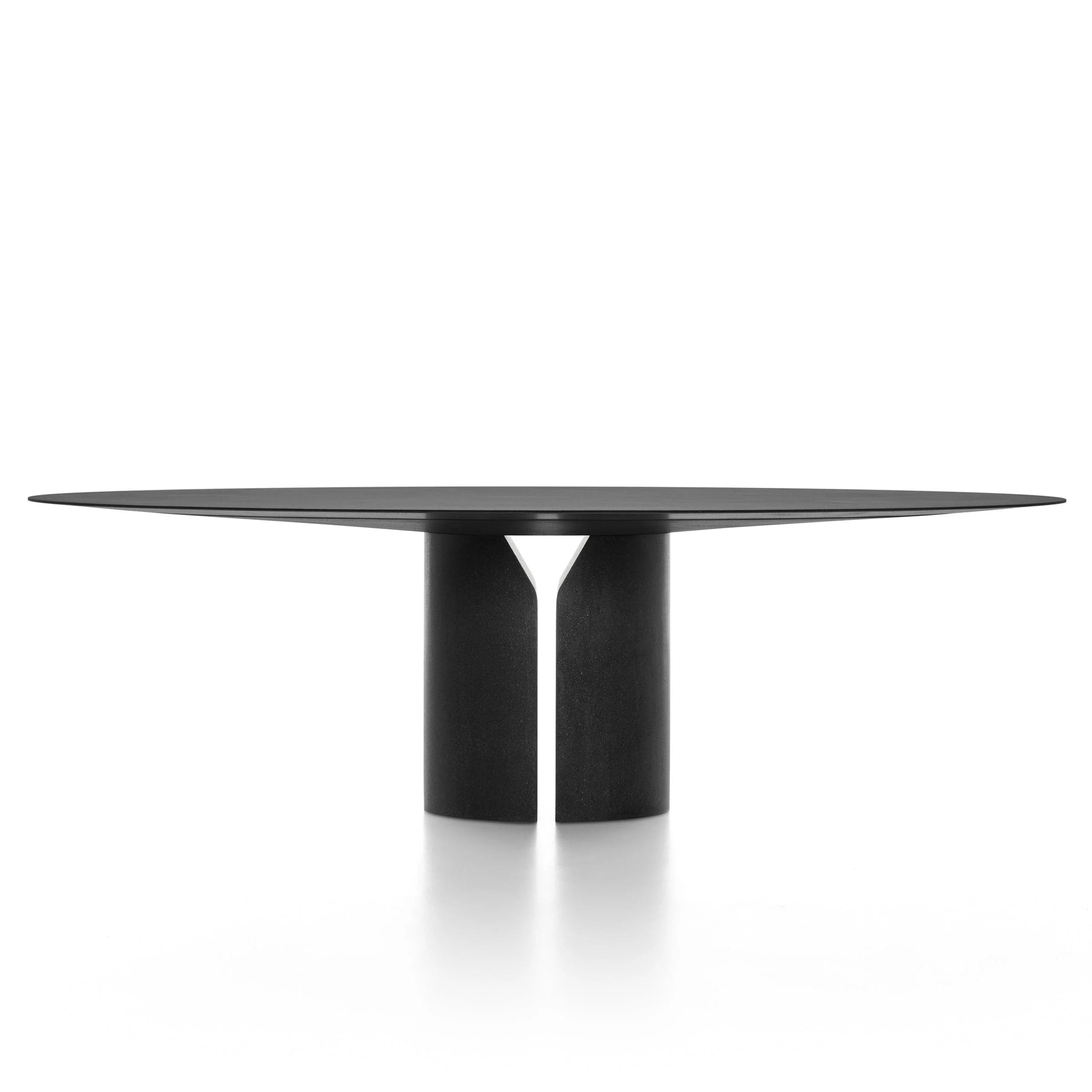 Tavolo Ovale NVL TABLE Nero di Jean Nouvel Design per MDF Italia