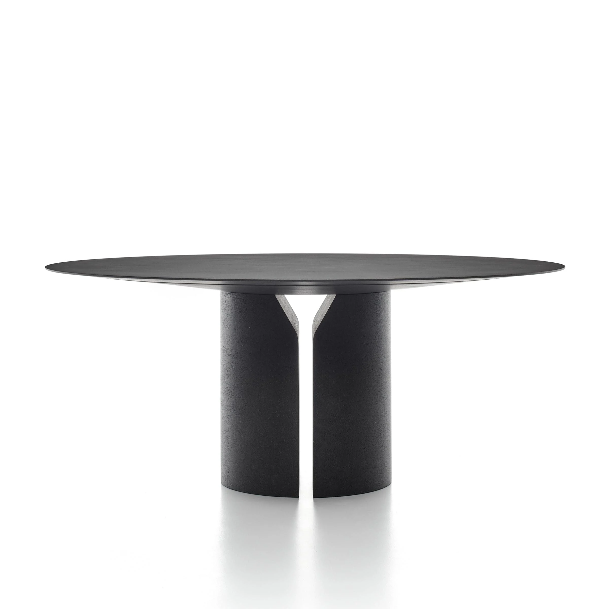 Tavolo rotondo NVL TABLE Nero di Jean Nouvel Design per MDF Italia