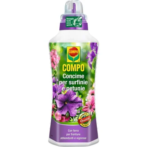 COMPO Concime per Surfinie e Petunie, Per fioriture abbondanti, 1 l
