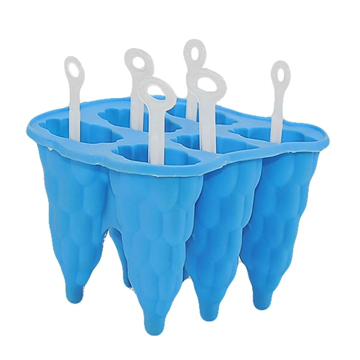 Forma Ghiaccioli Silicone pz.6 Azzurro