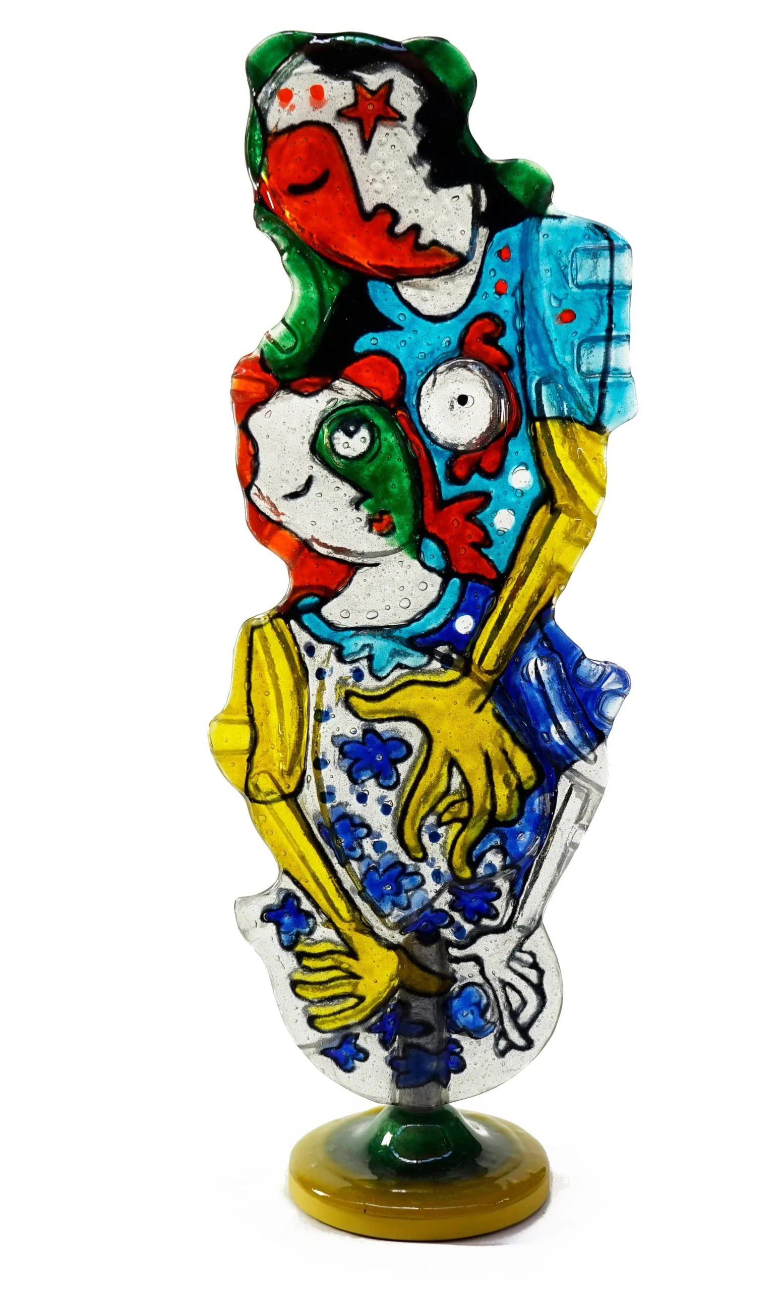 Scultura in Vetro MATERNITA' di Silvio Vigliaturo - Pezzo Unico