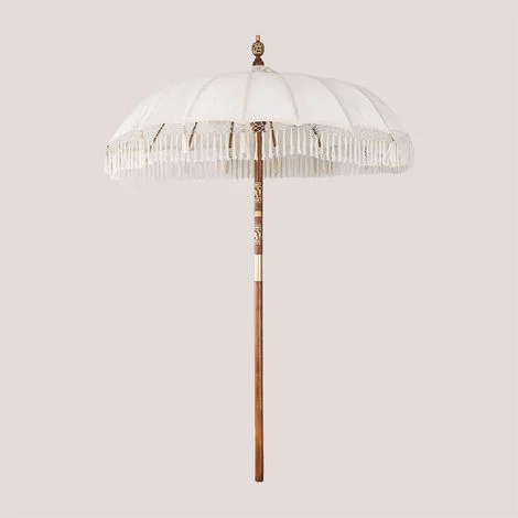 Ombrellone Ø186 cm in tessuto Orongo e legno SKLUM