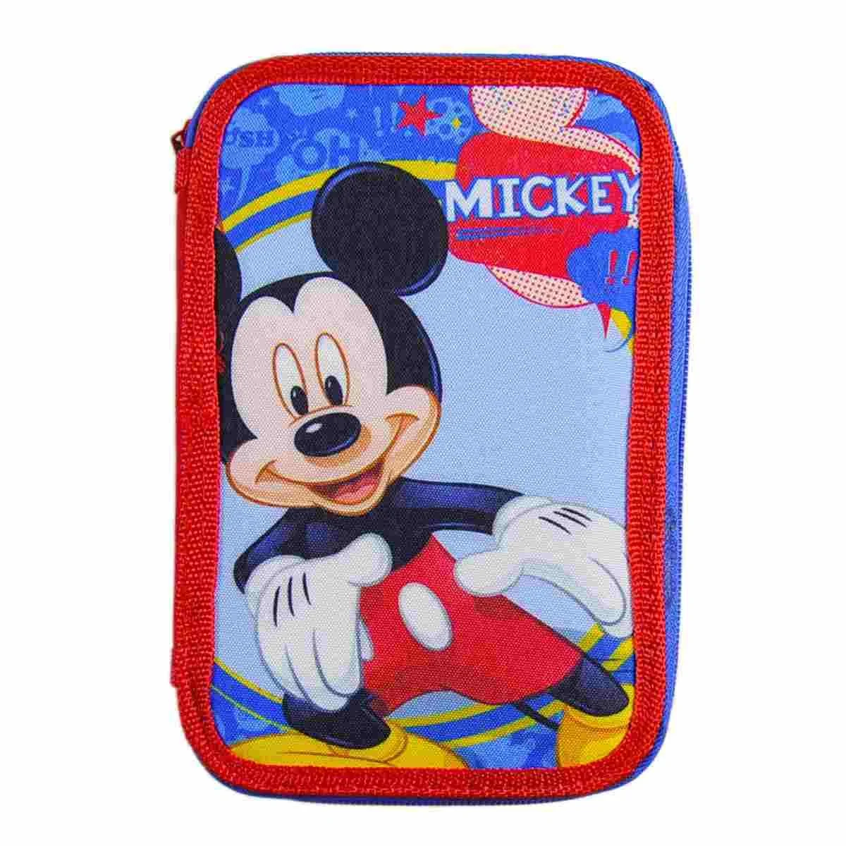 Astuccio Disney Mickey con Accessori 3 Zip