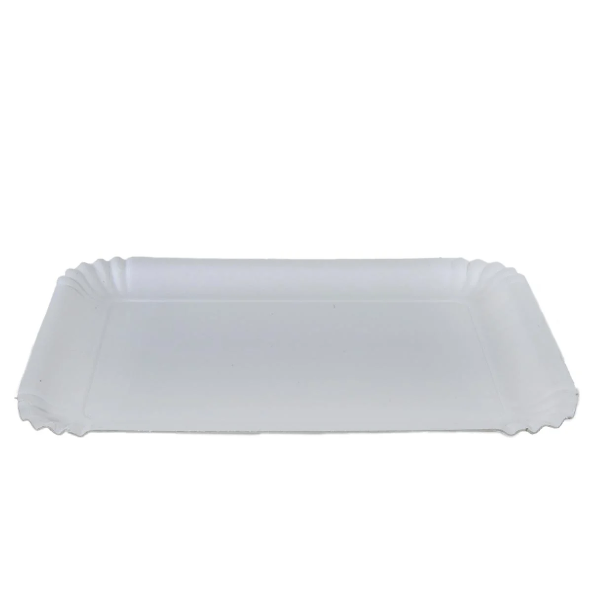 Vassoio Carta Rettangolare 28x20 Bianco pz.3