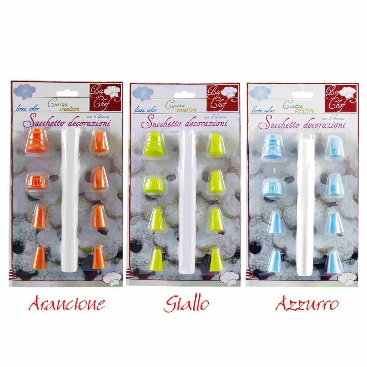 Sacca Decor Dolcii con 6 Beccucci 3 Colori