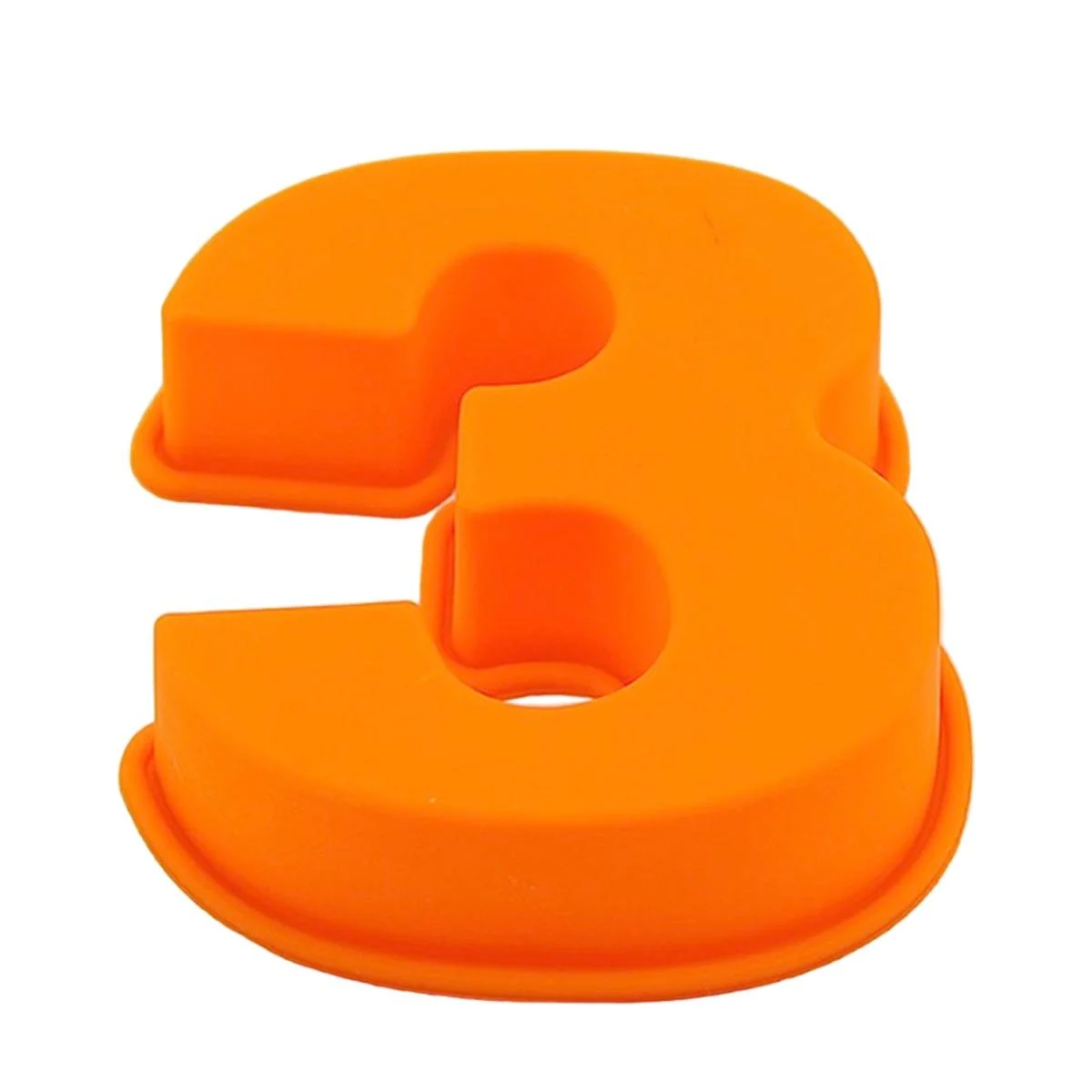 Stampo Silicone Numero 3 Arancione